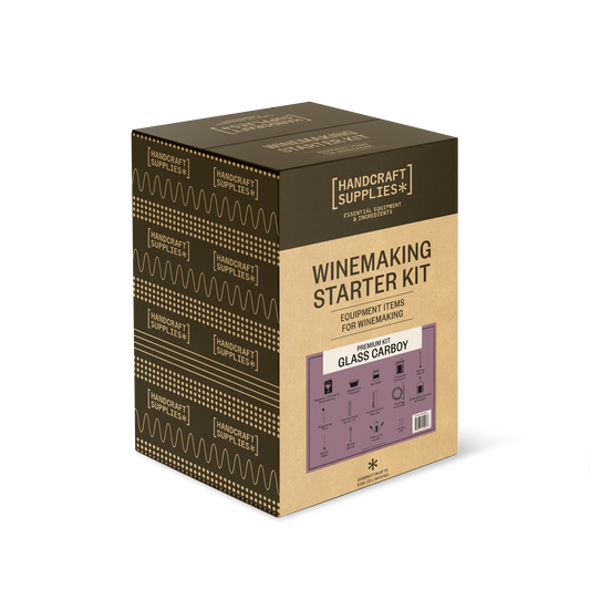 Handcraft Supplies Winemaking Starter Kit with Glass Carboy