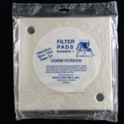 Super Jet Filter Pads #1, Coarse, Bulk Pack