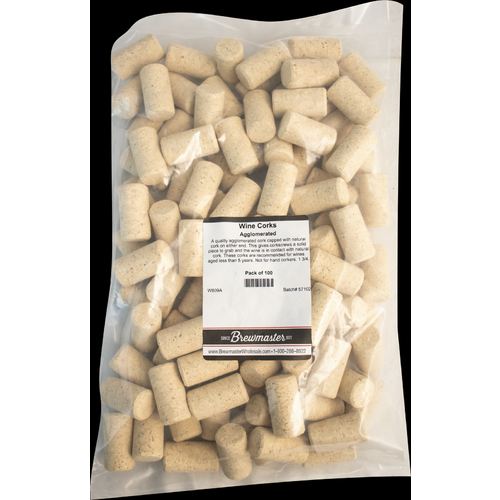 Agglomerated Wine Corks | Molinas MP AGL | Compressed Natural Cork | #9 x 1.75"