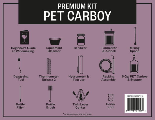 Handcraft Supplies Winemaking Starter Kit with PET Carboy