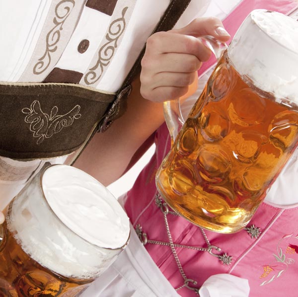 Oktoberfest Beer in Glass Mug