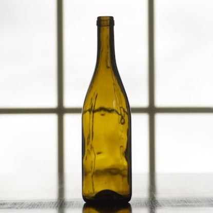 Wine bottle dead leaf green burgundy 750ml