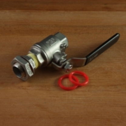 Full Port Ball Valve with Weldless Bulkhead