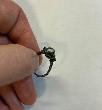 Ring (Zebra Stone - Fine Sterling Silver)