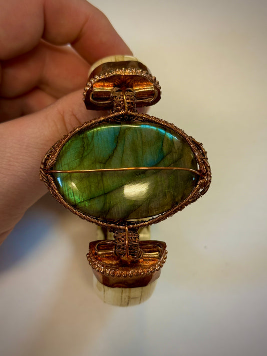 Bracelet (Green Labradorite)