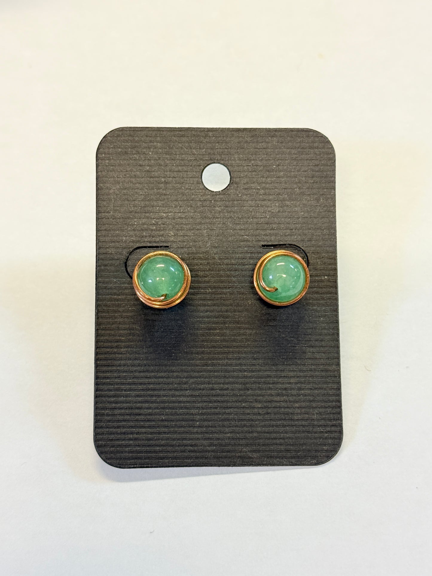 Earrings (Green Aventurine)