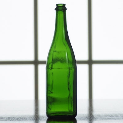 750 ml Emerald Green Champagne Bottles | case of 12