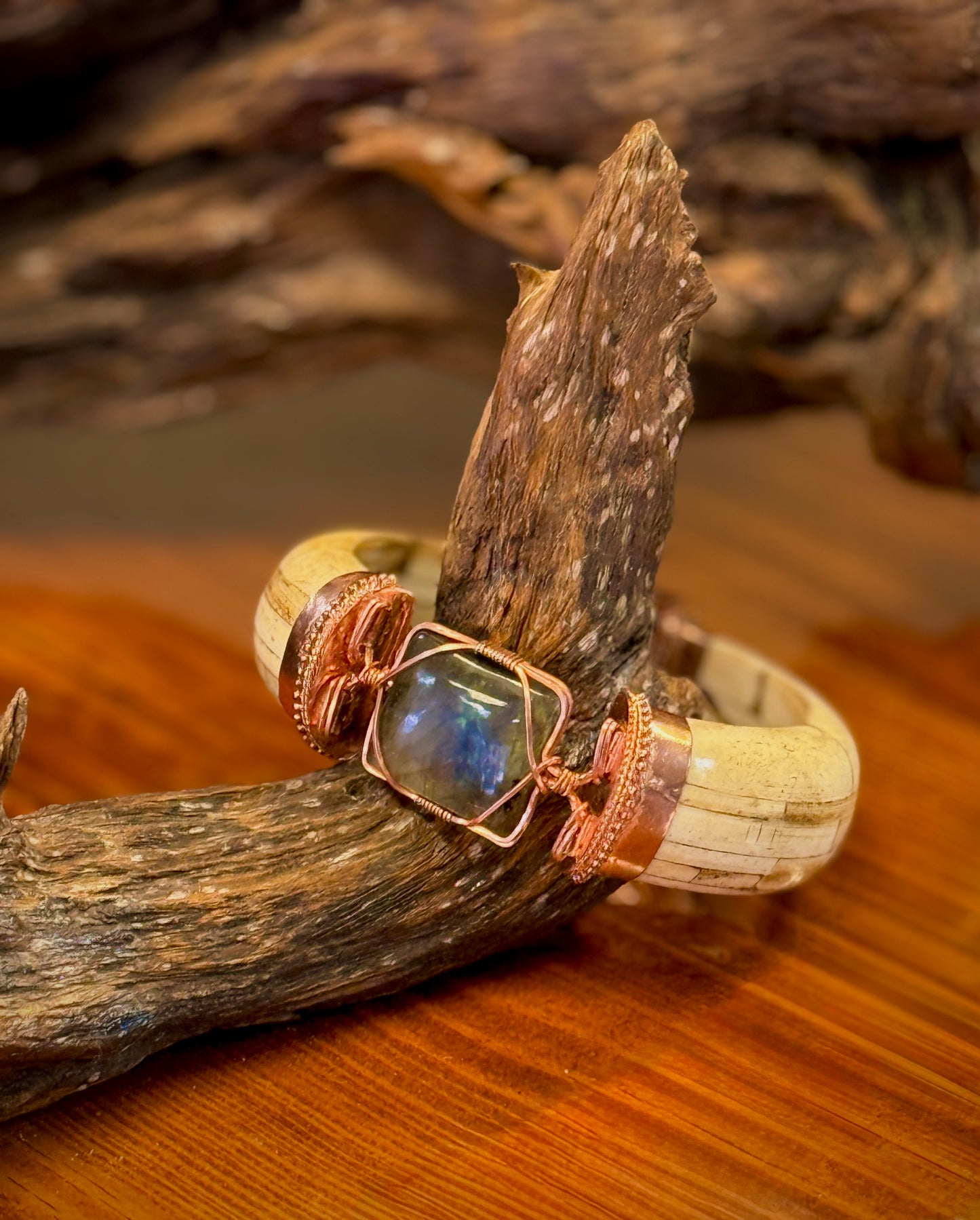 Bracelet (Green & Yellow Labradorite)