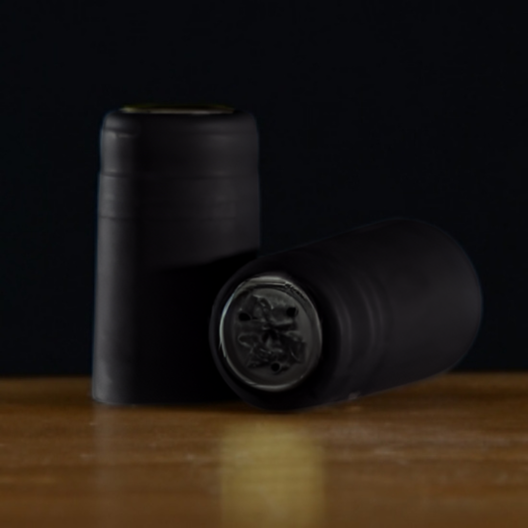 Black Matte PVC Capsules | 100 Count